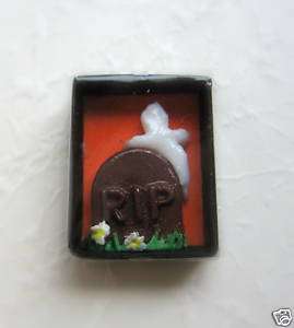 Dollhouse Miniatures Halloween Boxed Tombstone Candy  