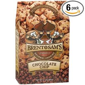 Brent & Sams Chocolate Chip Crisp Cookies, 24 Ounce Boxes (Pack of 6)