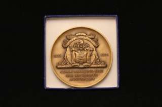 Firemen Insurance 100th Anniversary Bronze Medallion NJ  