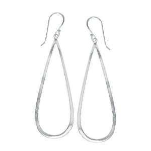   Boma Long Open Sterling Silver Tear Earrings Boma Collection Jewelry