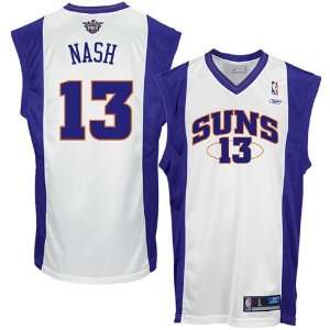 Reebok Phoenix Suns #13 Steve Nash White Replica Basketball Jersey
