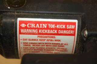 Crain Model 795 Toe Kick Saw with Case  