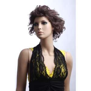  Brand New Short Brown Female Wig Synthetic Hair For Ladies 