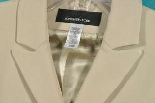 Jones New York Size 6 S 4 Taupe Blazer Jacket  