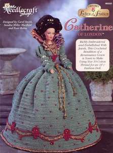 Catherine of London Barbie Doll Outfit TNS Crochet Pattern Leaflet NEW 