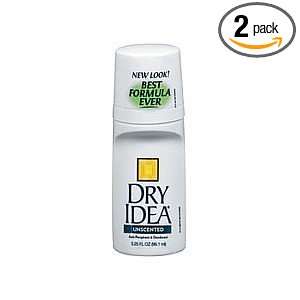Dry Idea Roll on Antiperspirant & Deodorant, Unscented, 3.25 Oz (Pack 
