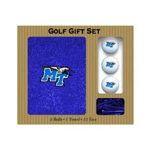 Middle Tennessee State Blue Raiders Embroidered Towel, 3 balls and 12 