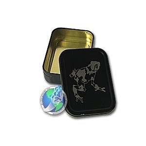  Froggy Laser Engraved Tin Box 1 oz. Health & Personal 