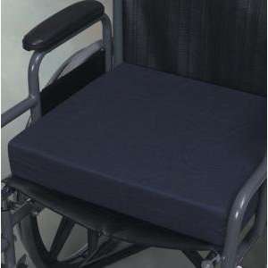  Standard Polyfoam Wheelchair Cushion, 16 x 18 x 4, Navy 