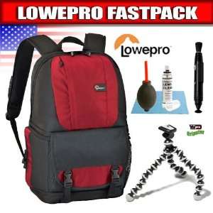  Lowepro Fastpack 200 (Red) Camera Bag + Vidpro Gripster GP 