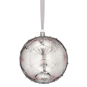   Heirloom Times Square Silver Masterpiece Ball, Christmas Ornament