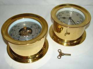Chelsea Shipstrike Barometer & Boston Clock Set  