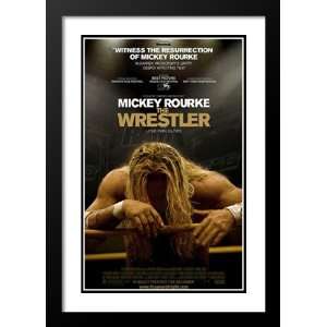  The Wrestler 20x26 Framed and Double Matted Movie Poster 
