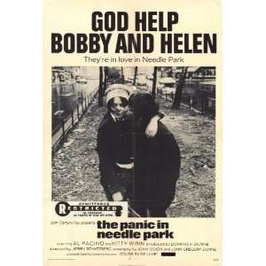  The Panic In Needle Park (1971) 27 x 40 Movie Poster Style 