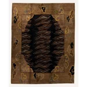 TIGER STRIPE GOLD/BLACK 8x10   Tufenkian Carpets   Handmade Area Rug 