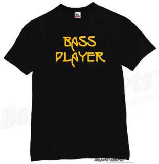 BASS PLAYER T SHIRT ROCK MUSIC BAND MUSICIAN TEE BK XXL  