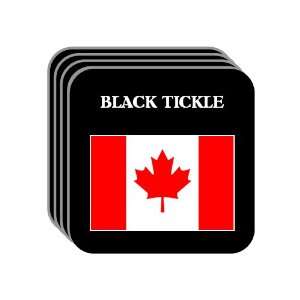  Canada   BLACK TICKLE Set of 4 Mini Mousepad Coasters 