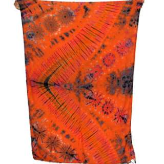 this is a beautiful hand tie dye sarong wrap shawl scarf made of