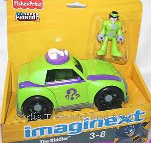 Fisher Price Imaginext Batman THE RIDDLER and CAR New  