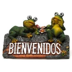  Bienvenidos Frog Plaque 