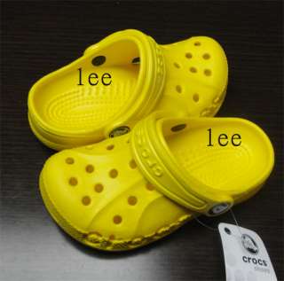 crocs0 baya yellow kids sandals/slippers size us C 8 9,10 11,12 13 