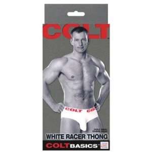  Colt basics racer thong lg white
