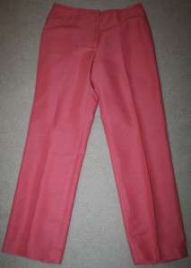 PETITE SOPHISTICATE 10 P Dark Pink Pant Suit 30 x 29 Linen Womens 