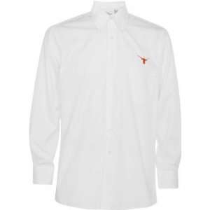   White Silky Poplin Long Sleeve Button Down Shirt