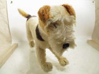   WIRE HAIRED FOX TERRIER DOG STUFFED TOY EXCELLENT CONDITION  