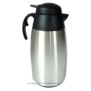  Stainless Thermal Steel Coffee/Tea Carafe / 1 Liter/35 oz 