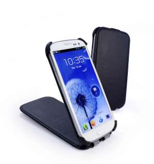 volve Leather Smartphone case for Samsung Galaxy S3   Black  