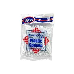 New   36pc plastic spoons   Case of 72 by bulk buys  