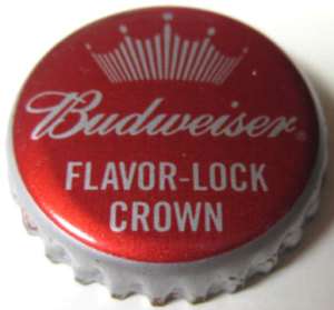 BUDWEISER FLAVOR LOCK Beer CROWN, Bottle Cap, MISSOURI  