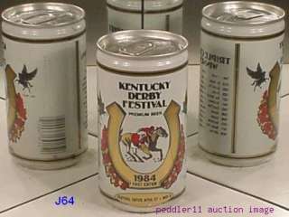 KENTUCKY DERBY 1884 FESTIVAL BEER CAN 1st EDITION #J64  
