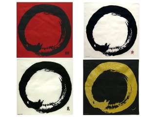 Japanese Samurai & Zen Circle Handkerchief~Complete Set  