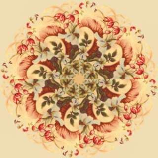 RHUBARB & GINGER VANILLA Kaleidoscope Quilt Blocks KIT  