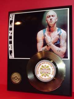 EMINEM GOLD 45 RECORD LIMITED EDITION DISPLAY  