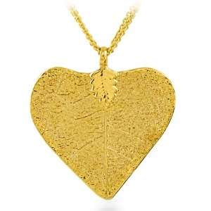  24K Gold Overlay Designer Heart Pendant With Multi Chain Jewelry