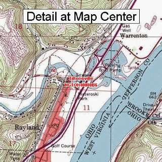  USGS Topographic Quadrangle Map   Tiltonsville, Ohio 