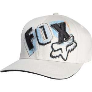  Fox Racing Slender Flexfit Hat   Small/Medium/Light Grey 