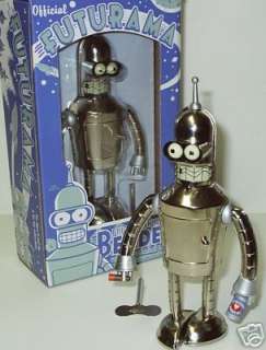 Futurama   Tin Wind up   Robot   Bender   Bright N Shiny  