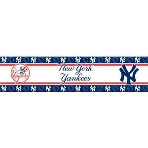   York Yankees Wall Border  Baseball Peel n Stick Roll