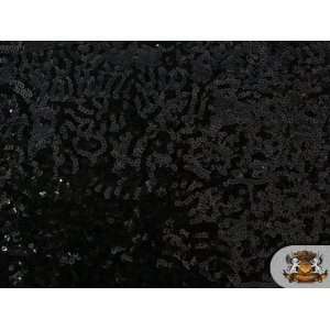  Sequin Seaweed Black Fabric / 58 Wide / Sold By the Yard 