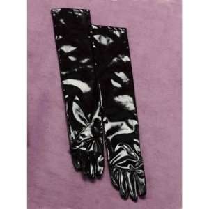  Long Vinyl Gloves Black Beauty