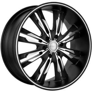 Panther Burst 20x9 Black Wheel / Rim 6x5.5 with a 15mm Offset and a 
