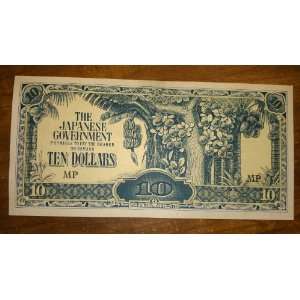  1942 $10 Malaya Japanese WWII Invasion Money Everything 