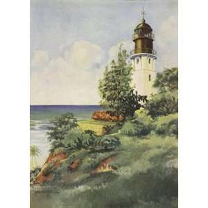  Lighthouse At Diamond Head Print 24in x 36in Everything 