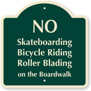   Riding Roller Blading Designer Signs, 18 x 18