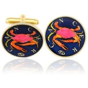  Cancer The Crab Coin Cuff Links Jewelry