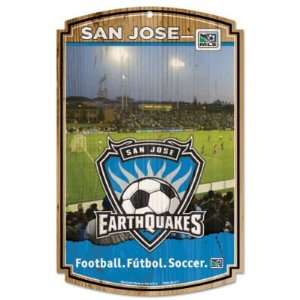  San Jose Earthquakes Official Logo 11x17 Wood Sign 